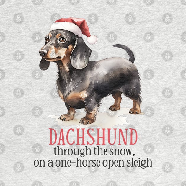 Dachshund Through The Snow Pun by MuseMints